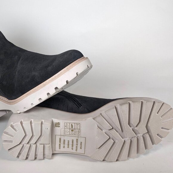 Dolce Vita Faux Suede Ankle Boots – Dark Grey/Black, Western Style, Size 9.5 - Picture 7 of 7